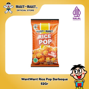 Want Want HALAL Snack Beras Rice Pop Rasa Barbeque 52Gr