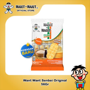 Want Want HALAL Senbei Rice Cracker Original 56Gr