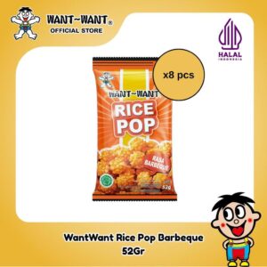 Want Want HALAL Snack Beras Rice Pop 52Gr Bundling 8pcs