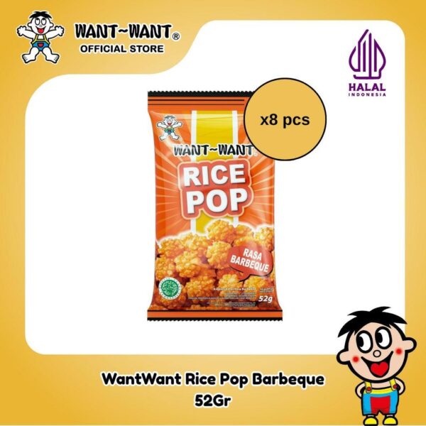 Want Want HALAL Snack Beras Rice Pop 52Gr Bundling 8pcs